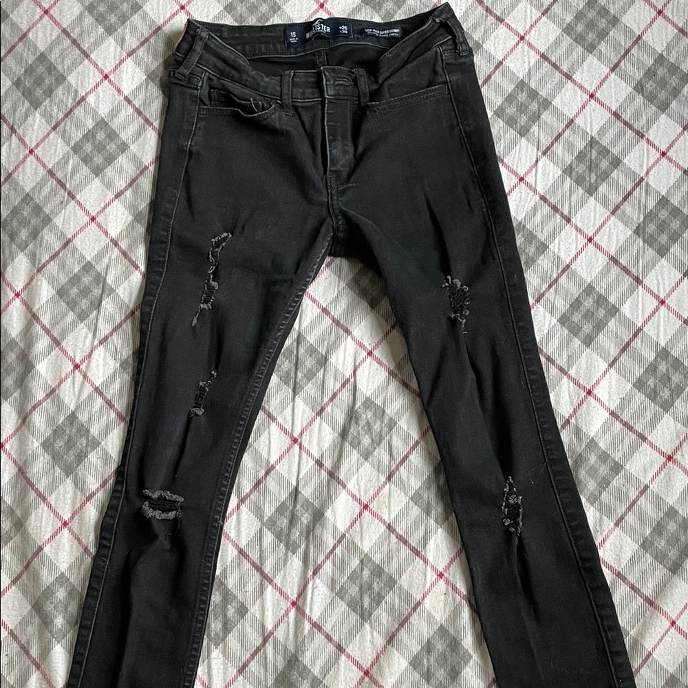 Hollister Ripped Black Jeans - Size 1S
